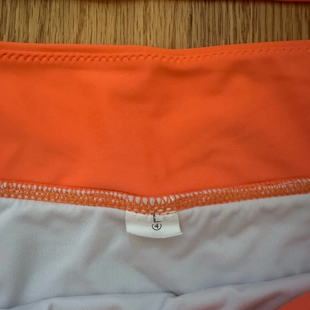 Zaful Pink, White & Orange Bikini Set - Picture 4 of 6